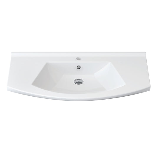ALONI ALECO LAVABO EN CÉRAMIQUE (85CM) - BLANC