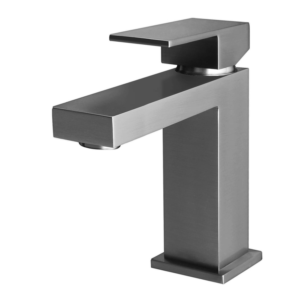 ALONI CHAN MITIGEUR DE LAVABO CARRÃ‰ - GRIS BRONZE
