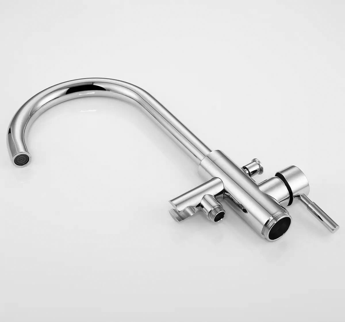 ALONI ROBINET DE BAIN SUR PIED AVEC DOUCHETTE - GRIS BRONZE