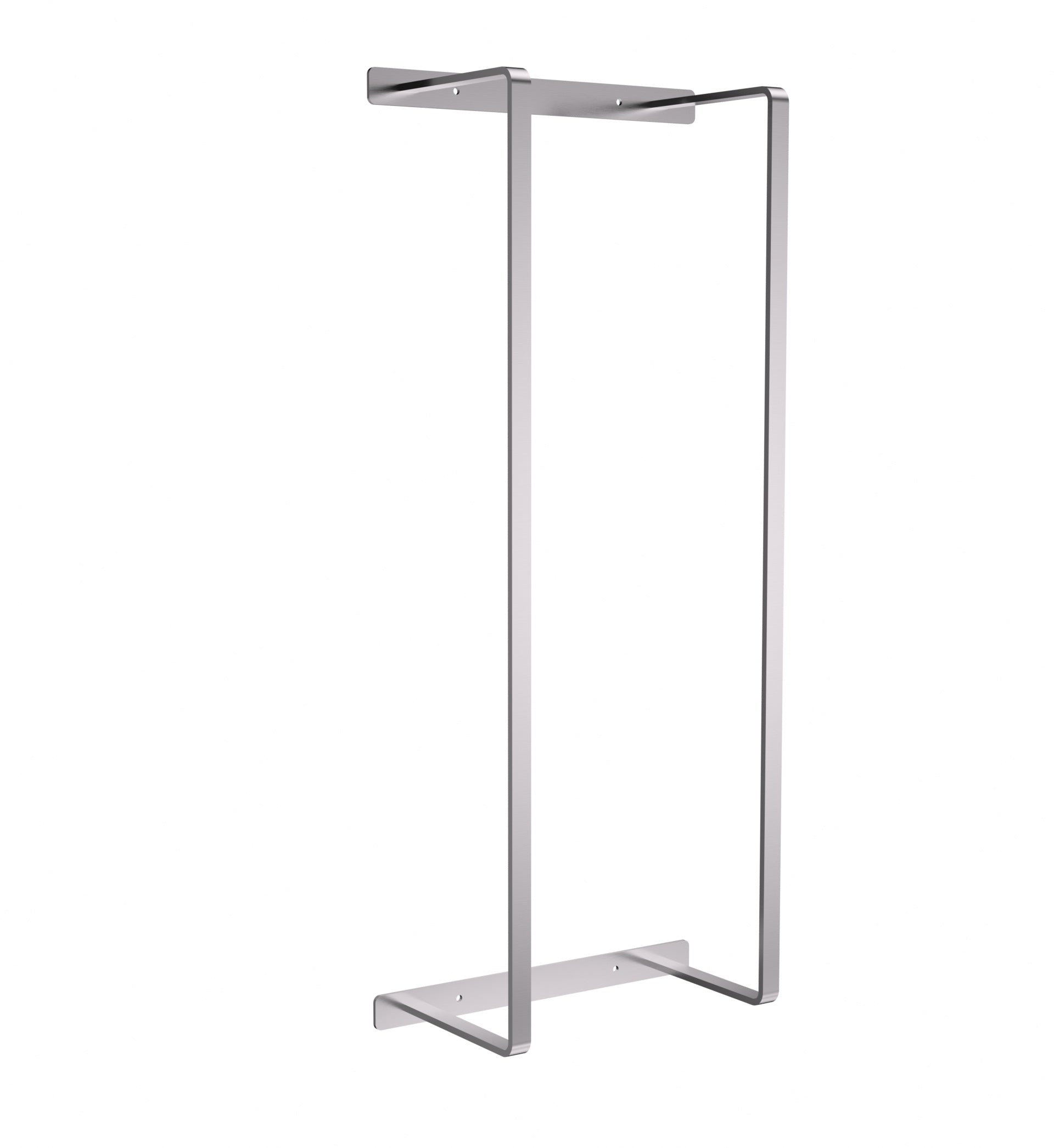 PORTE-SERVIETTES - VERTICALE - 67X28X14 CM - ACIER INOX BROSSÉ