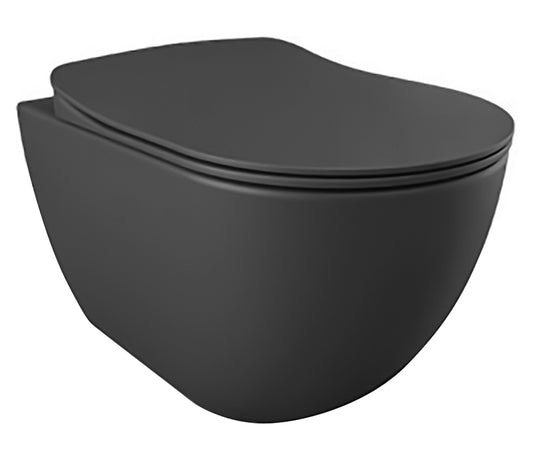 WC SUSPENDU DESIGN GRIS - ANTHRACITE MAT