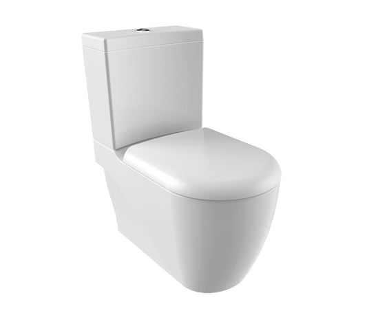 GRANDE XXL CUVETTE WC À POSER, SANS HYGIÈNE (BIDET), SORTIE MUR/VERTICALE