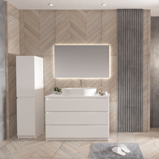 JUPITER MEUBLE SOUS-PLAN (120CM) - BLANC MAT