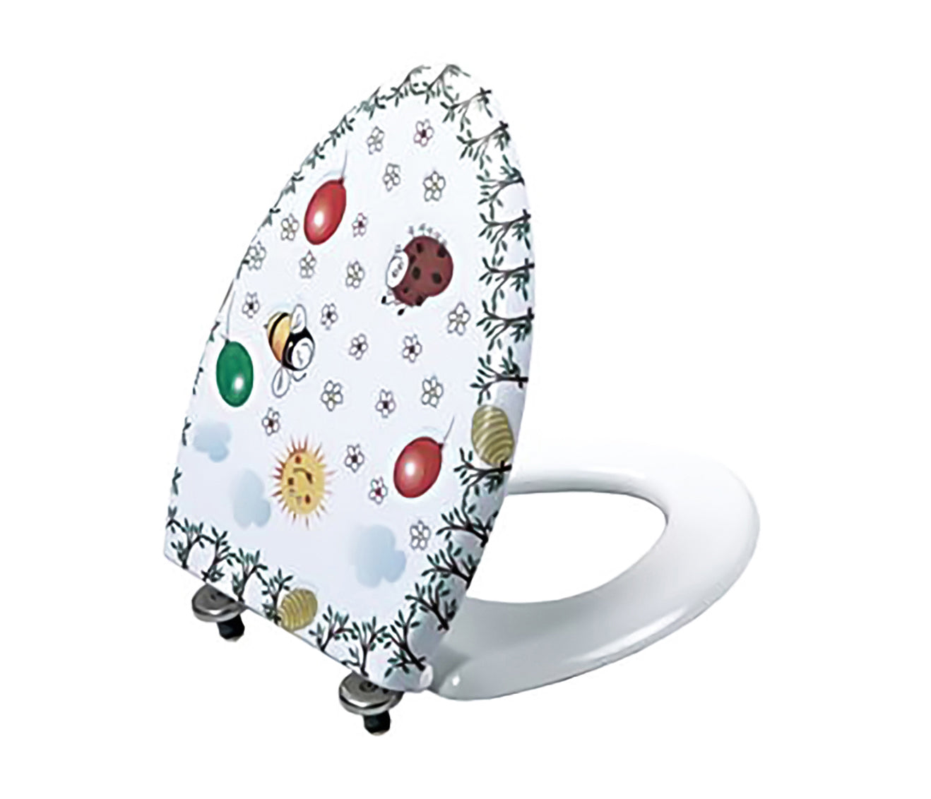 DUROPLAST SIÈGE DE TOILETTE CREAVIT, CHARNIÈRES INOX