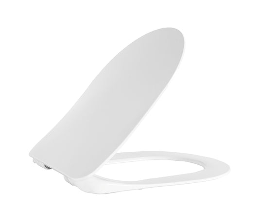 CREAVIT DUCK ABATTANT WC - MODÈLE D - DESIGN FIN - FREIN DE CHUTE - DÉCLIPSABLE - DUROPLAST - CHARNIÈRES EN INOX - BLANC BRILLANT