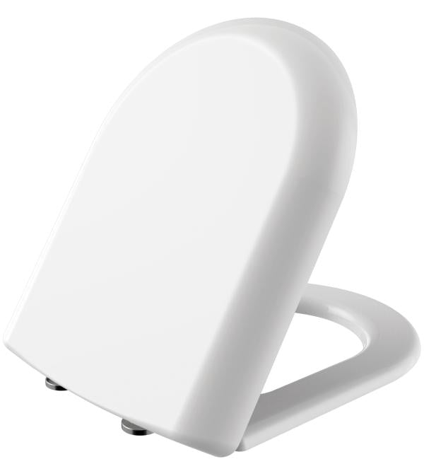 DUROPLAST SIÈGE DE TOILETTE PLAT, INOX CHARNIÈRES, SOFT-CLOSE