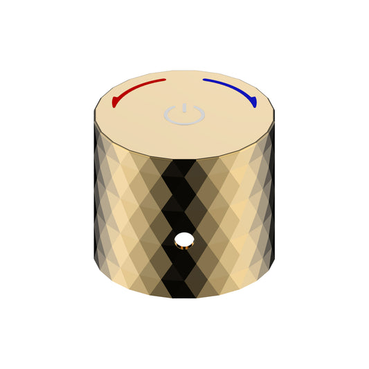 ALONI FLOW BOUTON-POUSSOIR MITIGEUR APPARENT - OR BRILLANT