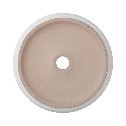 ALONI FIRA LAVABO - À POSER – SANS TROP-PLEIN – SANS TROU DE ROBINET – AVEC BONDE CLIC-CLAC – CÉRAMIQUE – 36X12,5X36 CM – BLANC MAT