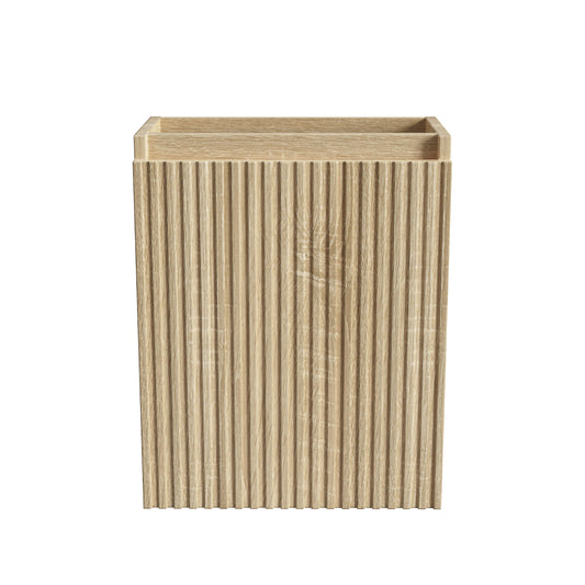 ALONI MIKARO MEUBLE DE TOILETTE - 1 PORTE - RÉVERSIBLE - SANS POIGNÉE - SOFT CLOSE - 40X50X22,3 CM - CHÊNE CLAIR