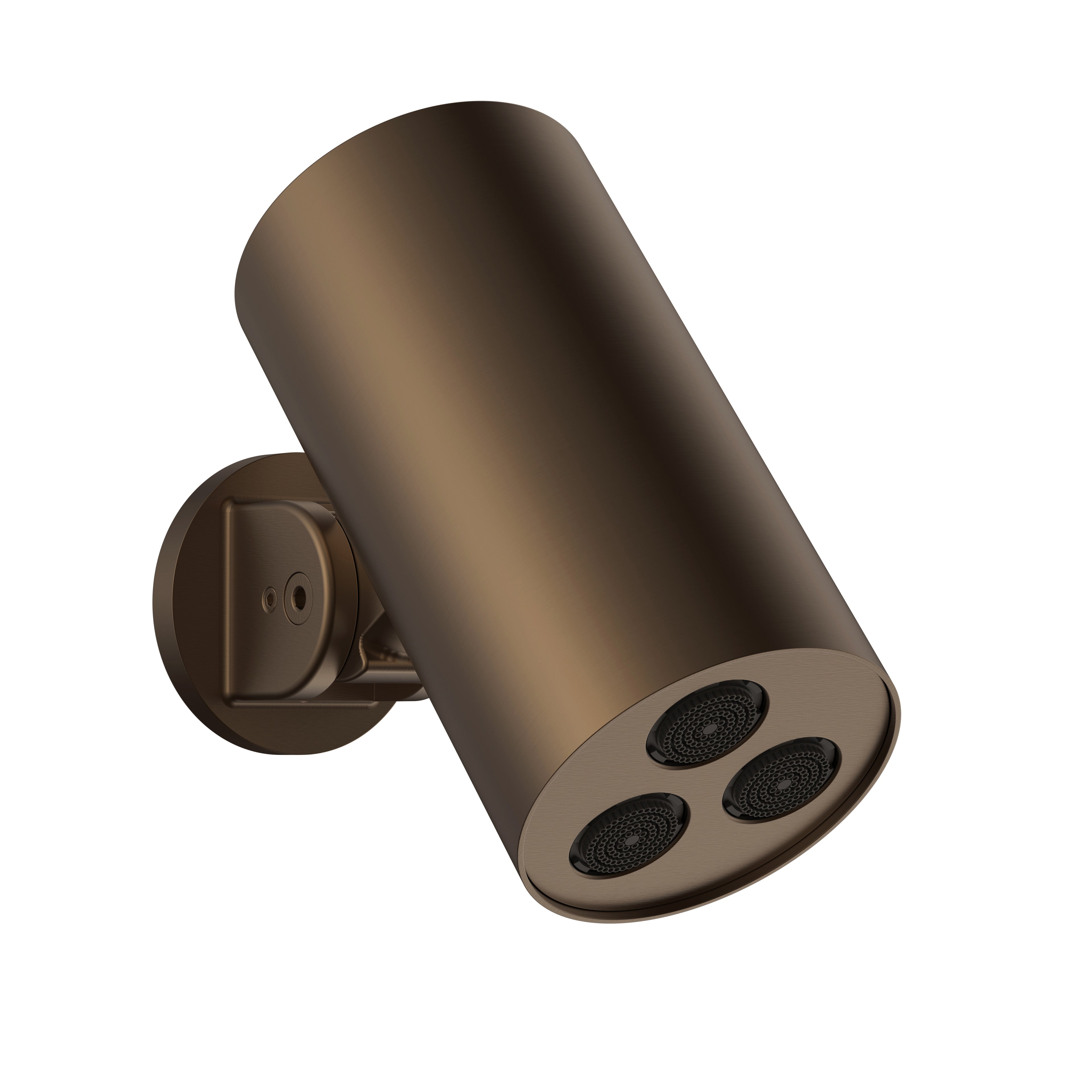 UNIFORMA DOUCHE DE TÊTE CYLINDRE – 1 JET – MONTAGE MURALE – 8X15 CM – BRUN BRONZÉ (PVD)