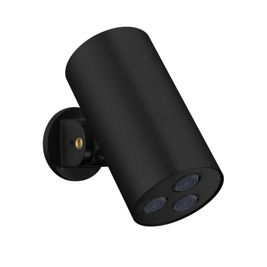 UNIFORMA DOUCHE DE TÊTE CYLINDRE – 1 JET – MONTAGE MURALE – 8X15 CM – NOIR MAT (PVD)