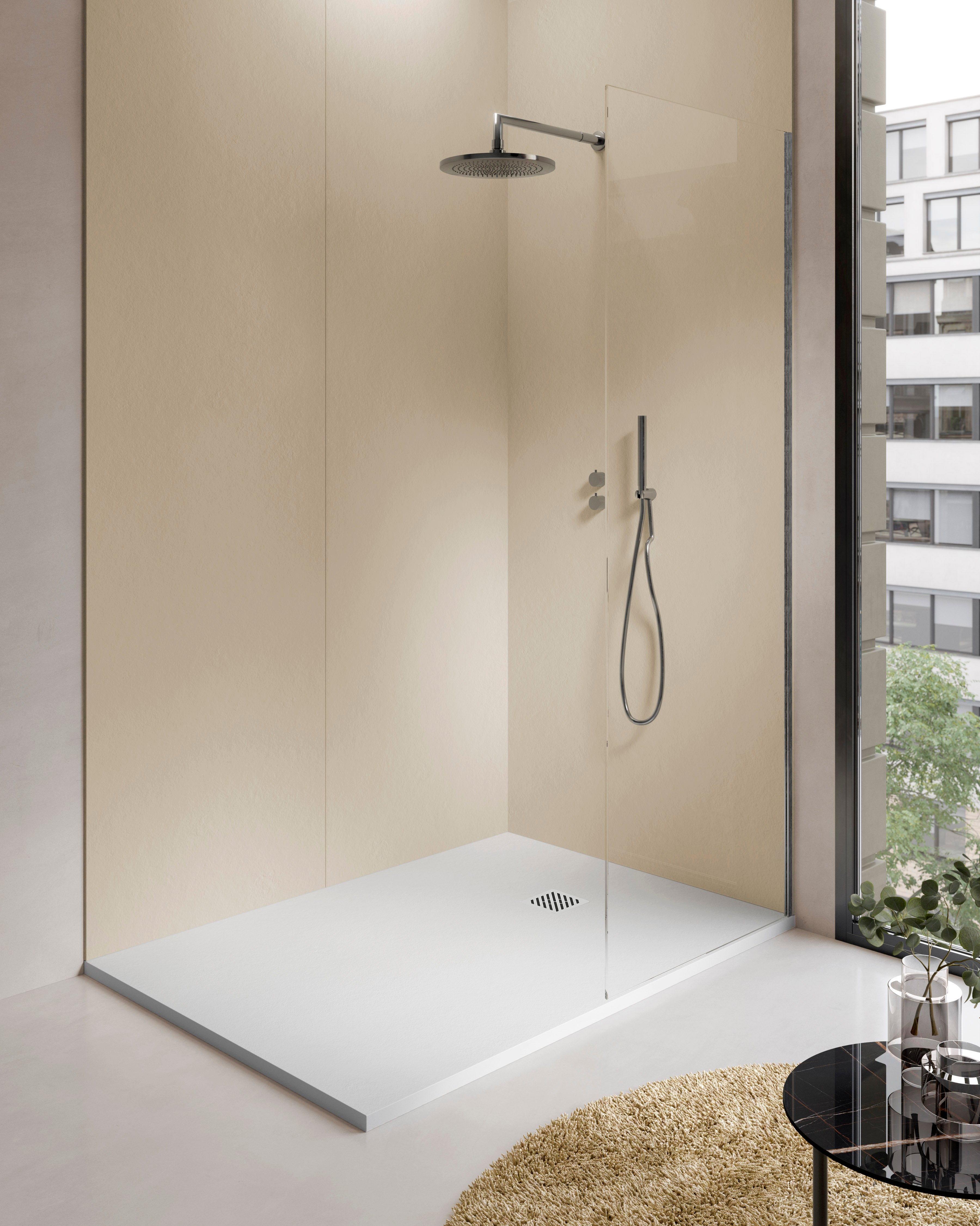 ALONI MADISON RECEVEUR DE DOUCHE - COMPOSITE - 180X90X3CM - BLANC MAT