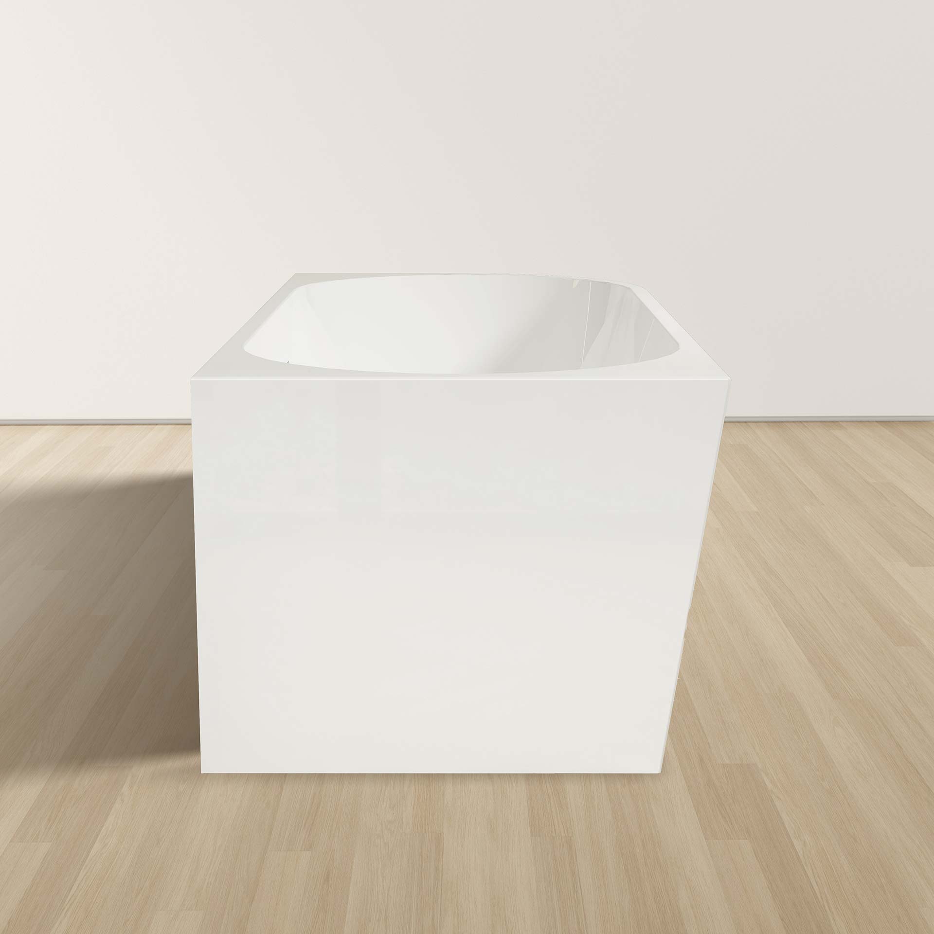 ALONI BAIGNOIRE D'ANGLE - GAUCHE - AVEC SET D'EVACUATION ET BONDE CLIC-CLAC - ACRYLIQUE - 180X80X58 CM - BLANC BRILLANT