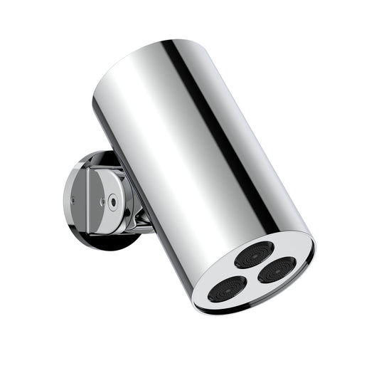 UNIFORMA DOUCHE DE TÊTE CYLINDRE – 1 JET – MONTAGE MURALE – 8X15 CM – CHROME