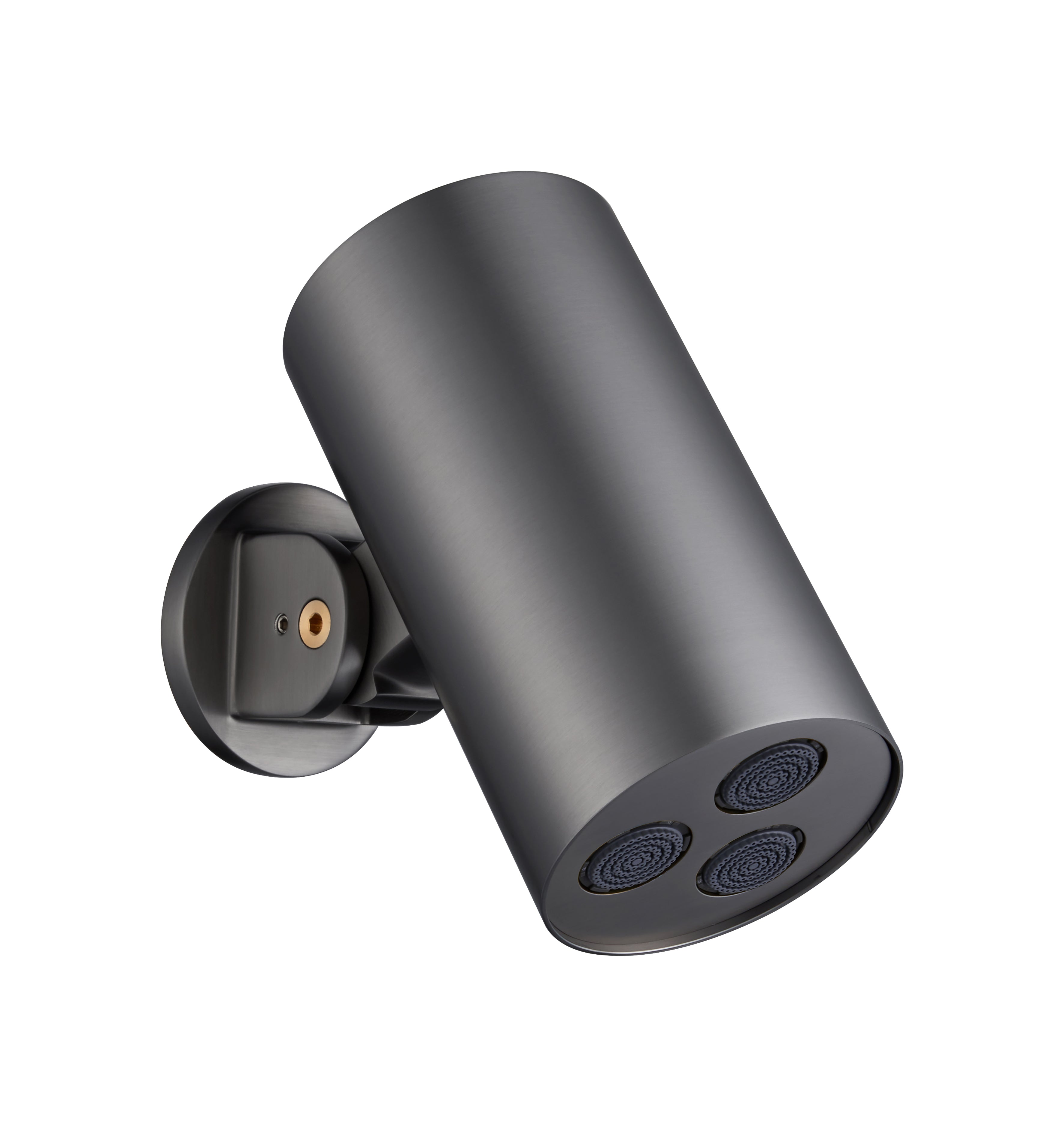 UNIFORMA DOUCHE DE TÊTE CYLINDRE – 1 JET – MONTAGE MURALE – 8X15 CM – GUNMETAL (PVD)