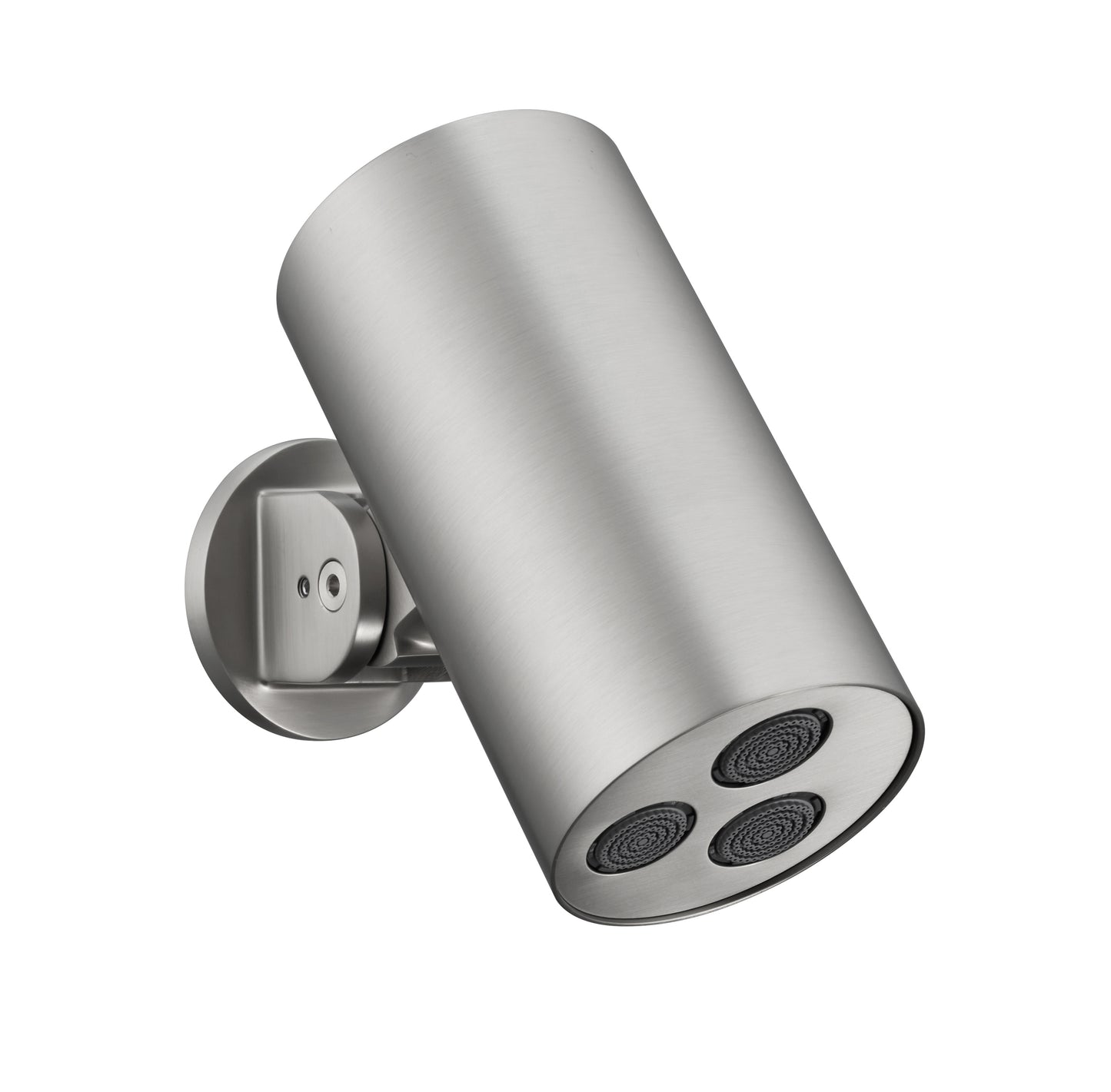 UNIFORMA DOUCHE DE TÊTE CYLINDRE – 1 JET – MONTAGE MURALE – 8X15 CM – ACIER INOX BROSSÉ