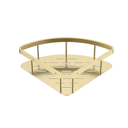 UNIFORMA PANIER DE DOUCHE – MODÈLE D’ANGLE – 22X7X22 CM – OR BROSSÉ (PVD)
