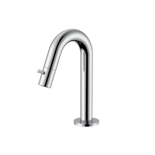 STRIA ROBINET EAU FROIDE – BEC COURBÉ – SANS BONDE – CHROME