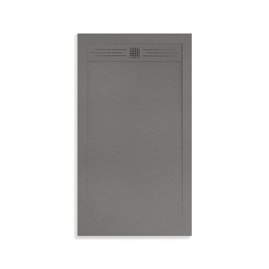 ALONI ELITE RECEVEUR DE DOUCHE - COMPOSITE - 180X90X3CM - GRIS MAT