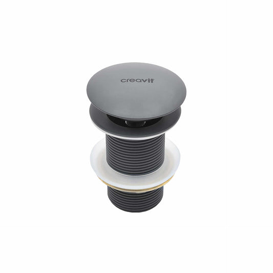 CREAVIT BONDE CLIC-CLAC 5/4" - AVEC TROP-PLEIN - ANTHRACITE MAT