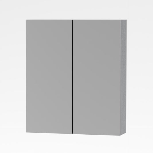 ALONI SALLY ARMOIRE MIROIR, 2 PORTES (60X70CM) - COULEUR ALUMINIUM