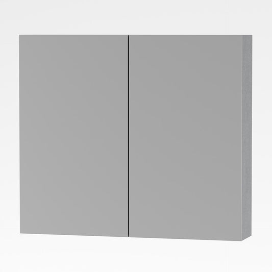ALONI SALLY ARMOIRE MIROIR, 2 PORTES (80X70CM) - COULEUR ALUMINIUM
