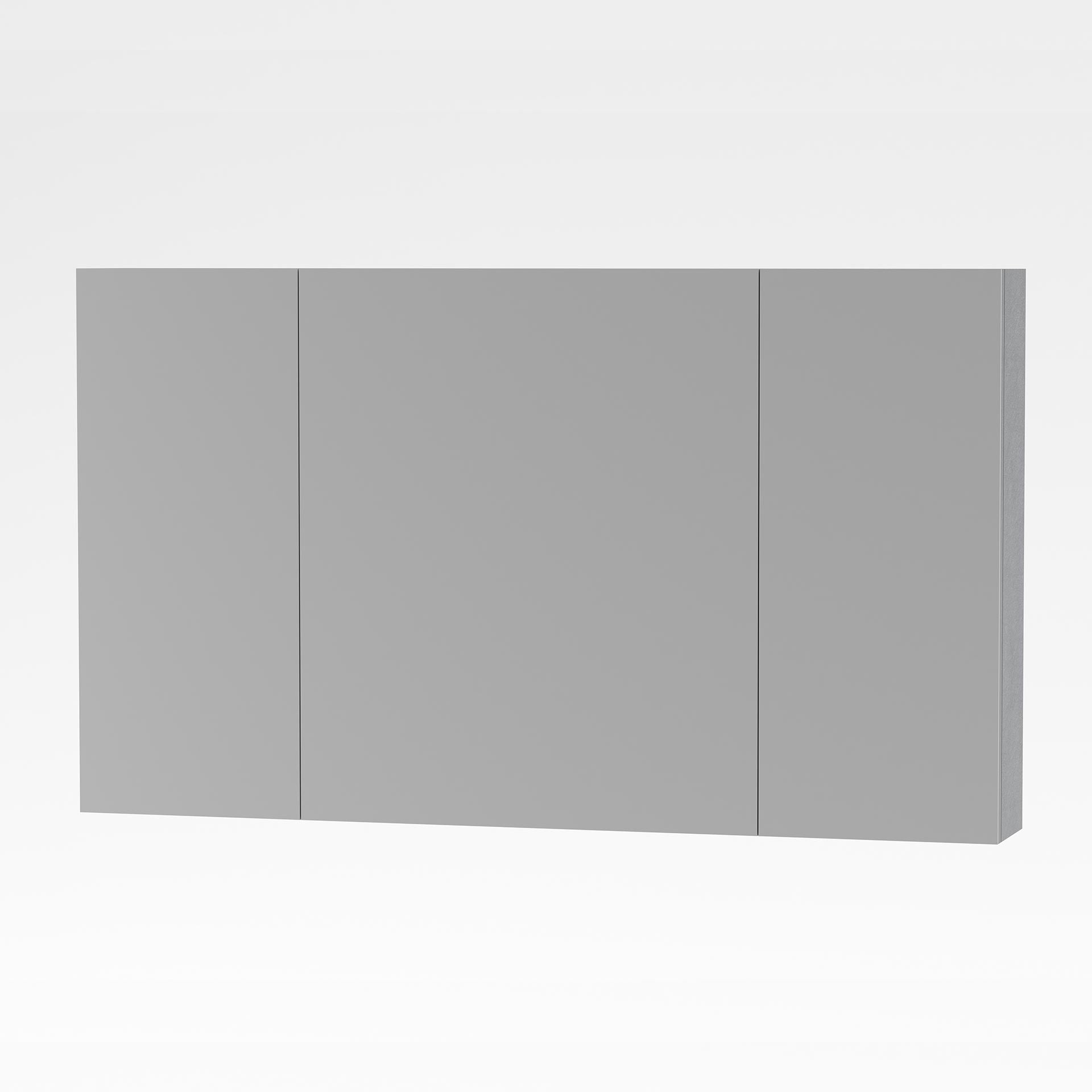 ALONI SALLY ARMOIRE MIROIR, 3 PORTES (120X70CM) - COULEUR ALUMINIUM